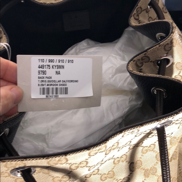 Gucci Original GG Canvas Beige/Brown Backpack - Picture 7 of 7